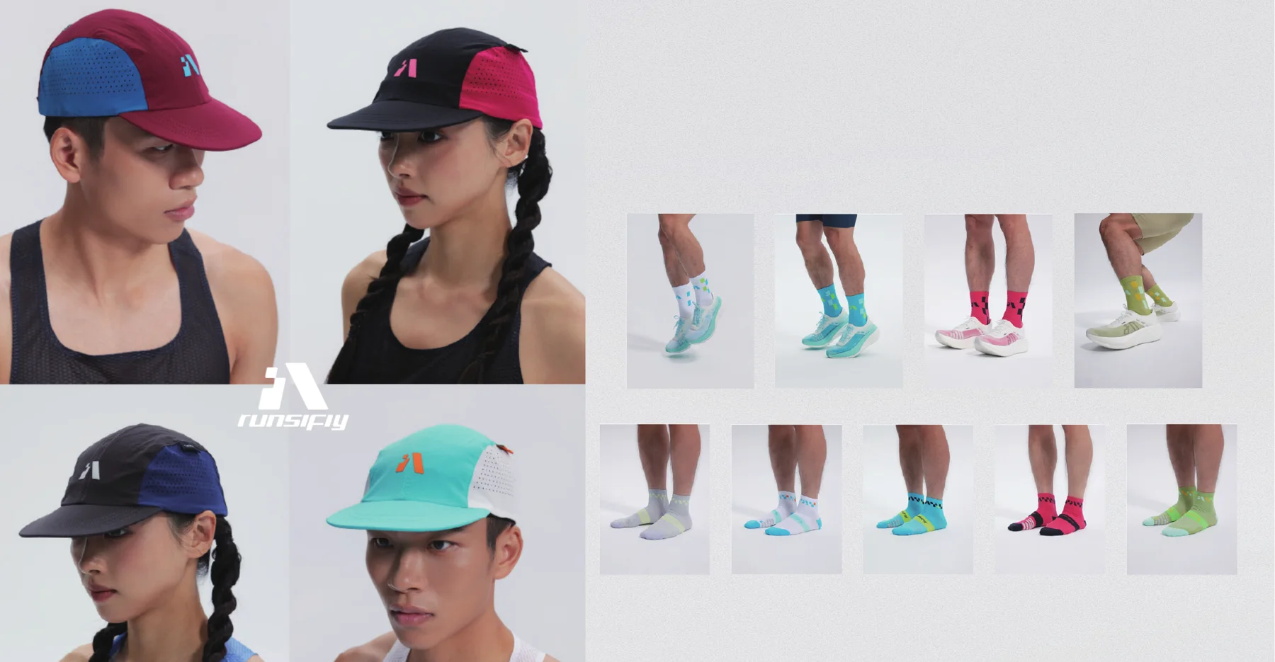 Casquettes et chaussettes Runsifly